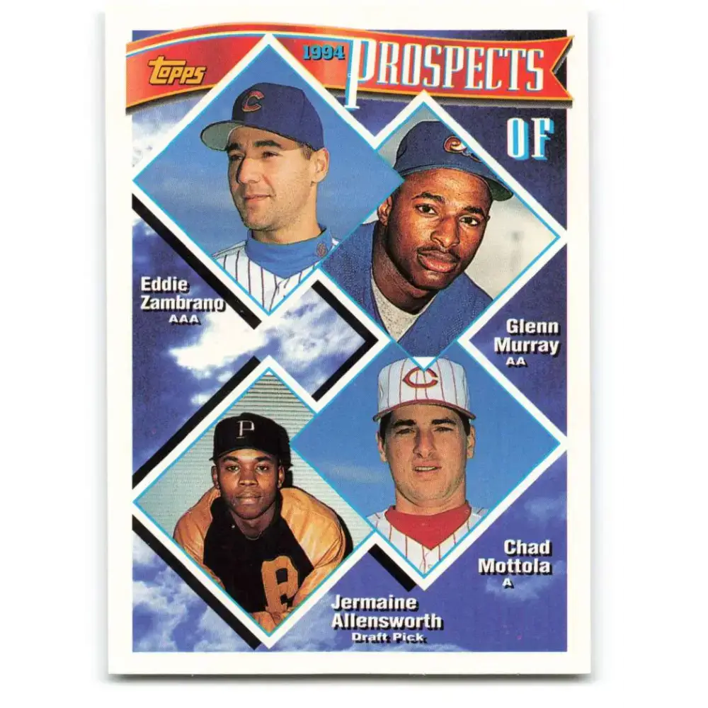 1994 Topps #616 Eddie Zambrano/Glenn Murray/Chad Mottola/Jermaine Allensworth EX Excellent RC Rookie Chicago