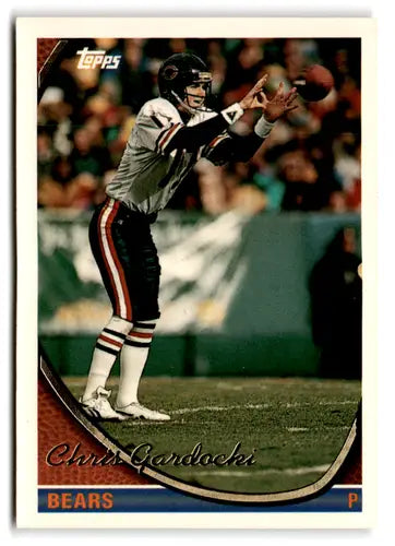 Original gloss Chris Gardocki football card from 1994 Topps Excellent Bears collection