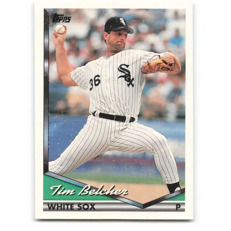 1994 Topps #62 Tim Belcher EX Excellent Chicago White Sox Baseball Card - Baseball Card Single