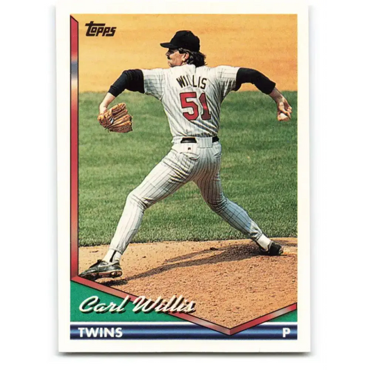1994 Topps #621 Carl Willis EX Excellent Minnesota Twins Baseball Card