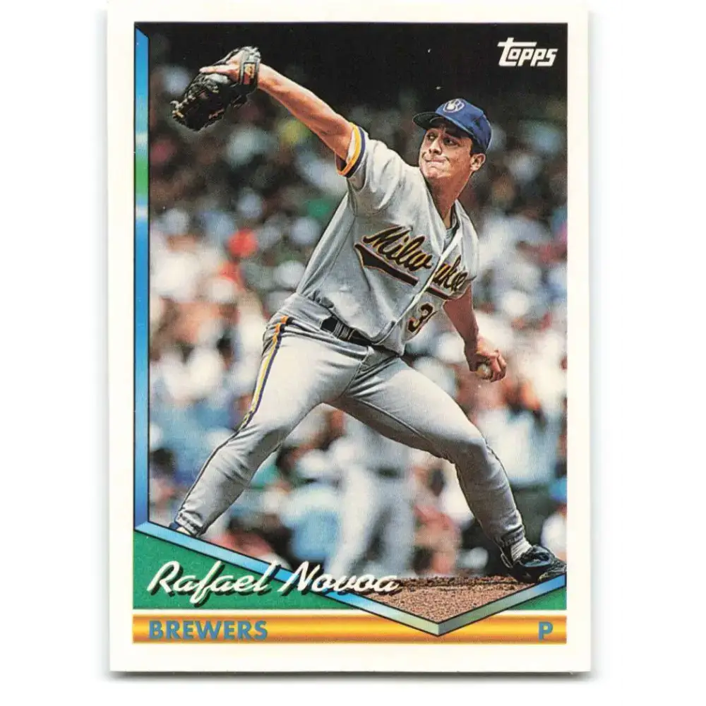 1994 Topps #623 Rafael Novoa EX Excellent Milwaukee Brewers Baseball Card - Baseball Card Single