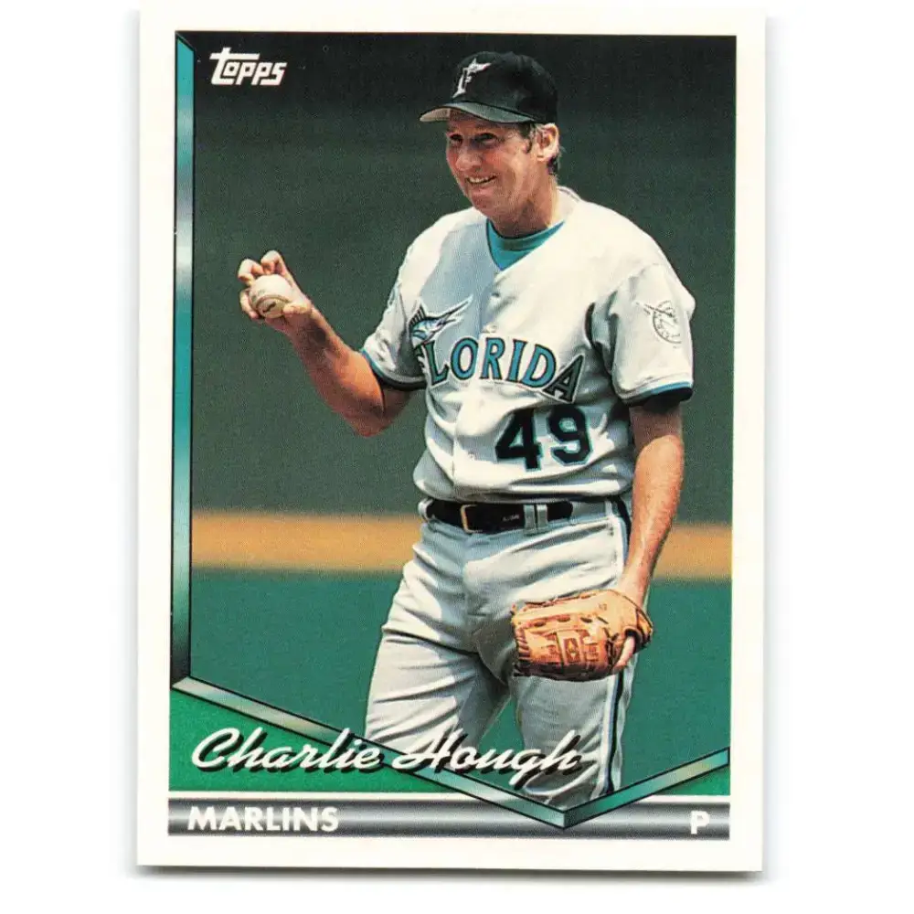 1994 Topps #625 Charlie Hough EX Excellent Florida Marlins Baseball Card - Baseball Card Single