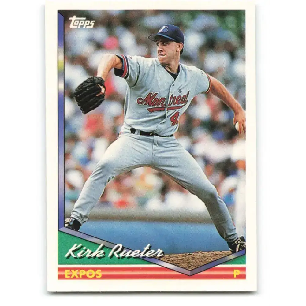 1994 Topps #628 Kirk Rueter EX Excellent Montreal Expos Baseball Card - Baseball Card Single