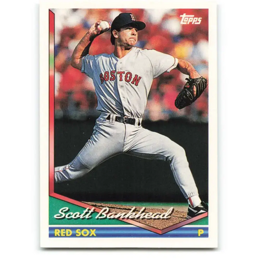 1994 Topps #633 Scott Bankhead EX Excellent Boston Red Sox Baseball Card - Baseball Card Single