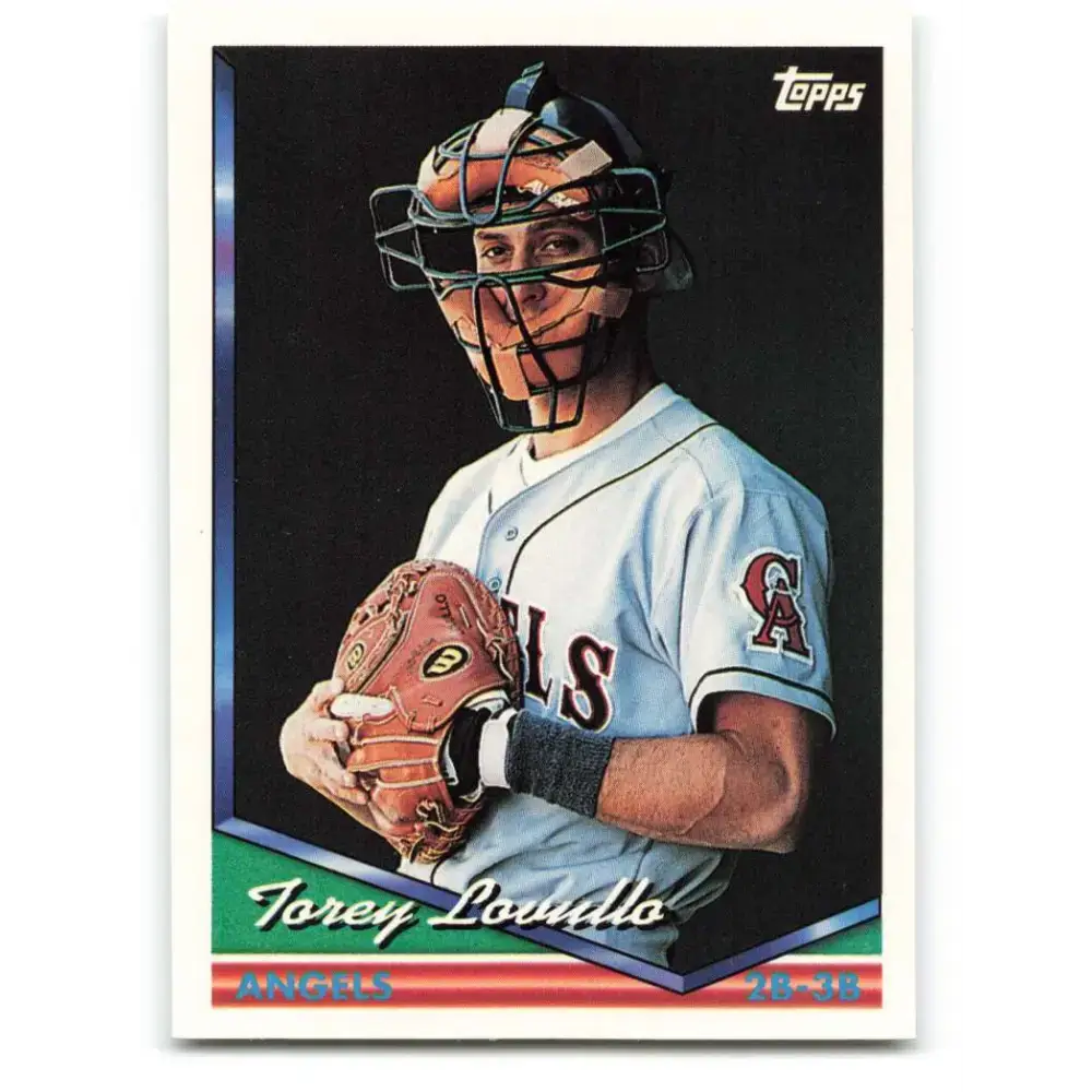 1994 Topps #634 Torey Lovullo EX Excellent California Angels Baseball Card - Baseball Card Single