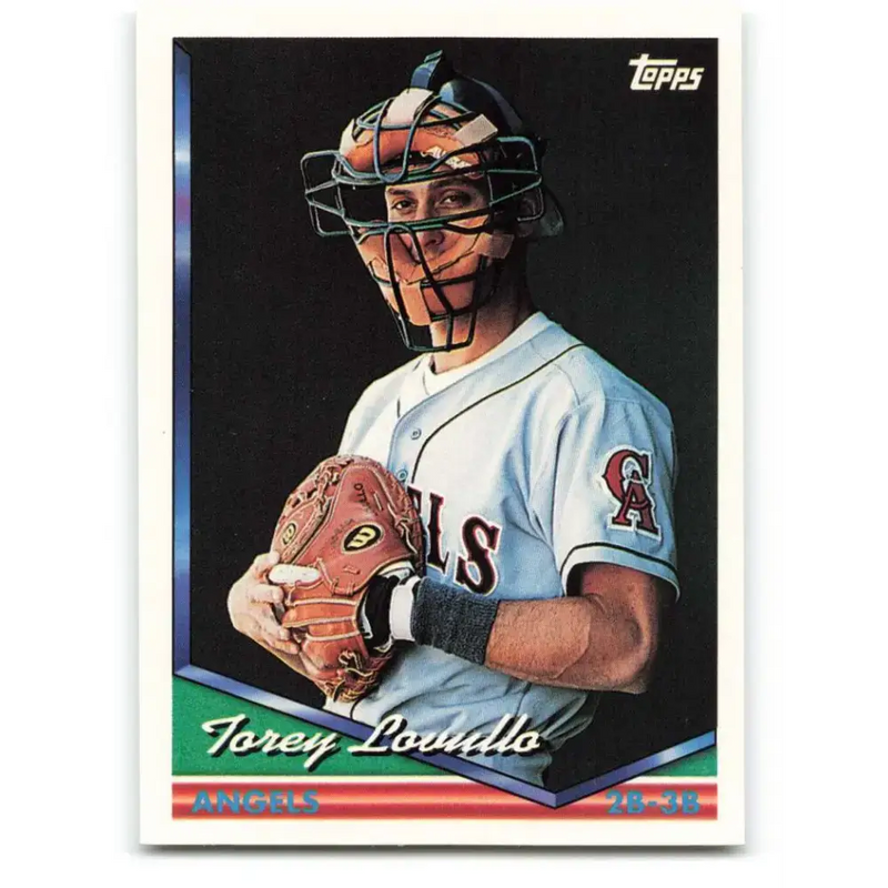 1994 Topps #634 Torey Lovullo EX Excellent California Angels Baseball Card - Baseball Card Single
