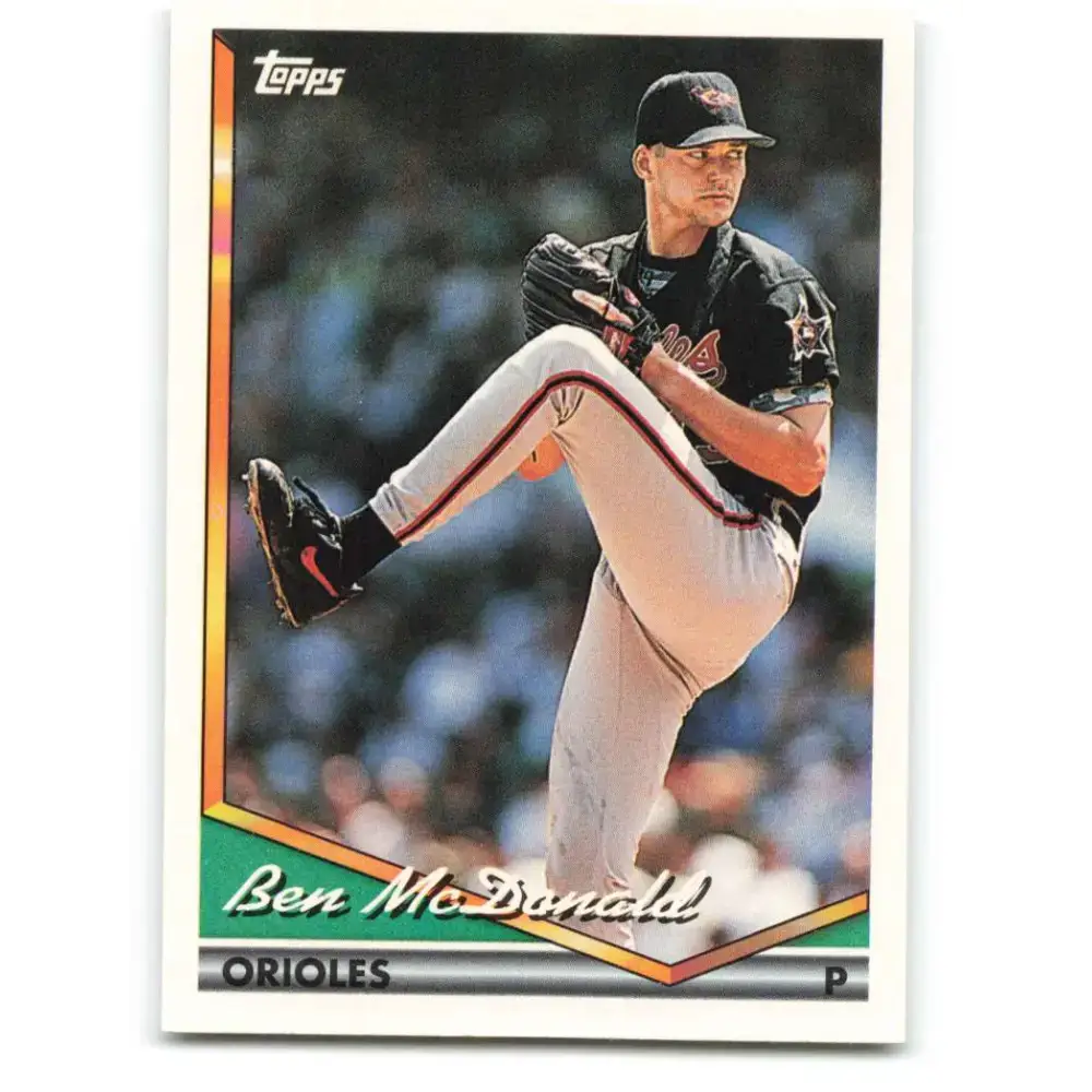 1994 Topps #636 Ben McDonald EX Excellent Baltimore Orioles Baseball Card - Baseball Card Single