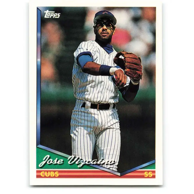 1994 Topps #638 Jose Vizcaino EX Excellent Chicago Cubs Baseball Card - Baseball Card Single