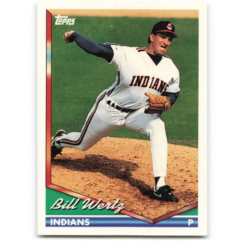 1994 Topps #64 Bill Wertz EX Excellent Cleveland Indians Baseball Card - Baseball Card Single