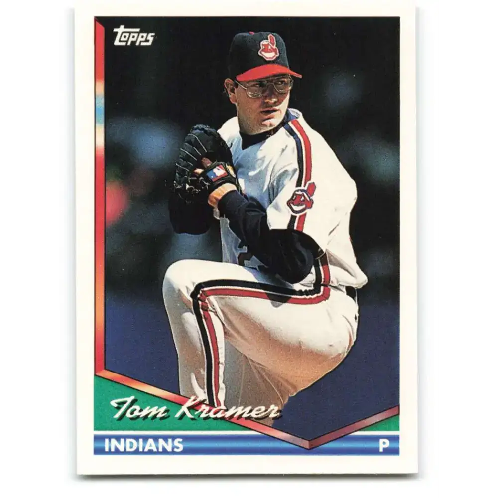 1994 Topps #642 Tom Kramer EX Excellent Cleveland Indians Baseball Card - Baseball Card Single