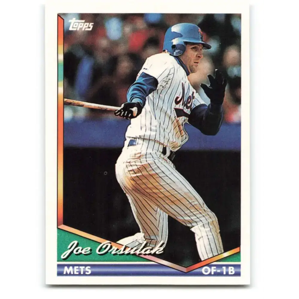 1994 Topps #643 Joe Orsulak EX Excellent New York Mets Baseball Card - Baseball Card Single