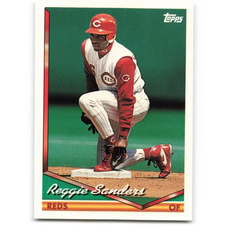 1994 Topps #647 Reggie Sanders EX Excellent Cincinnati Reds Baseball Card - Baseball Card Single