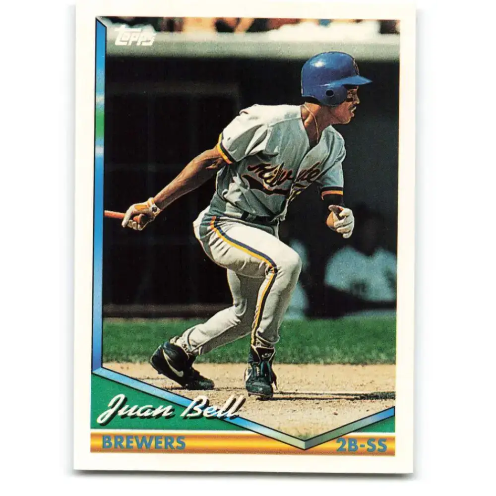 1994 Topps #651 Juan Bell EX Excellent Milwaukee Brewers Baseball Card - Baseball Card Single