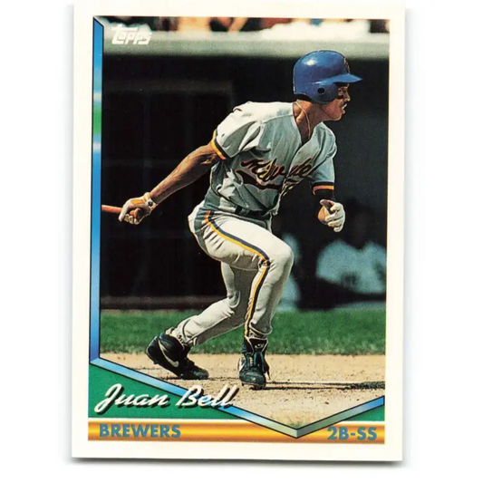 1994 Topps #651 Juan Bell EX Excellent Milwaukee Brewers Baseball Card