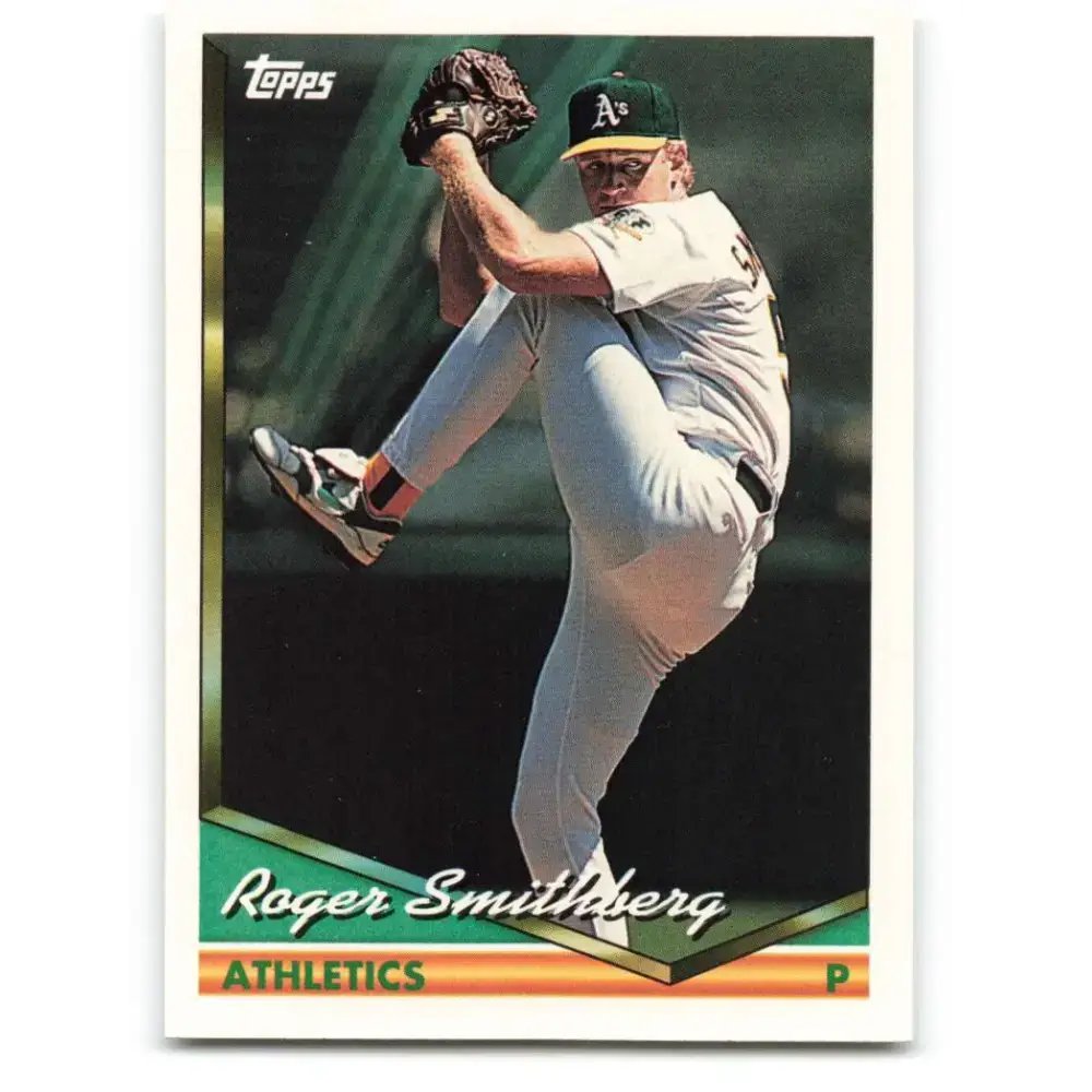 1994 Topps #652 Roger Smithberg EX Excellent Oakland Athletics Baseball Card - Baseball Card Single