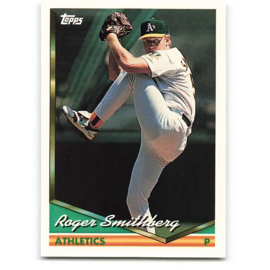 1994 Topps #652 Roger Smithberg EX Excellent Oakland Athletics Baseball Card