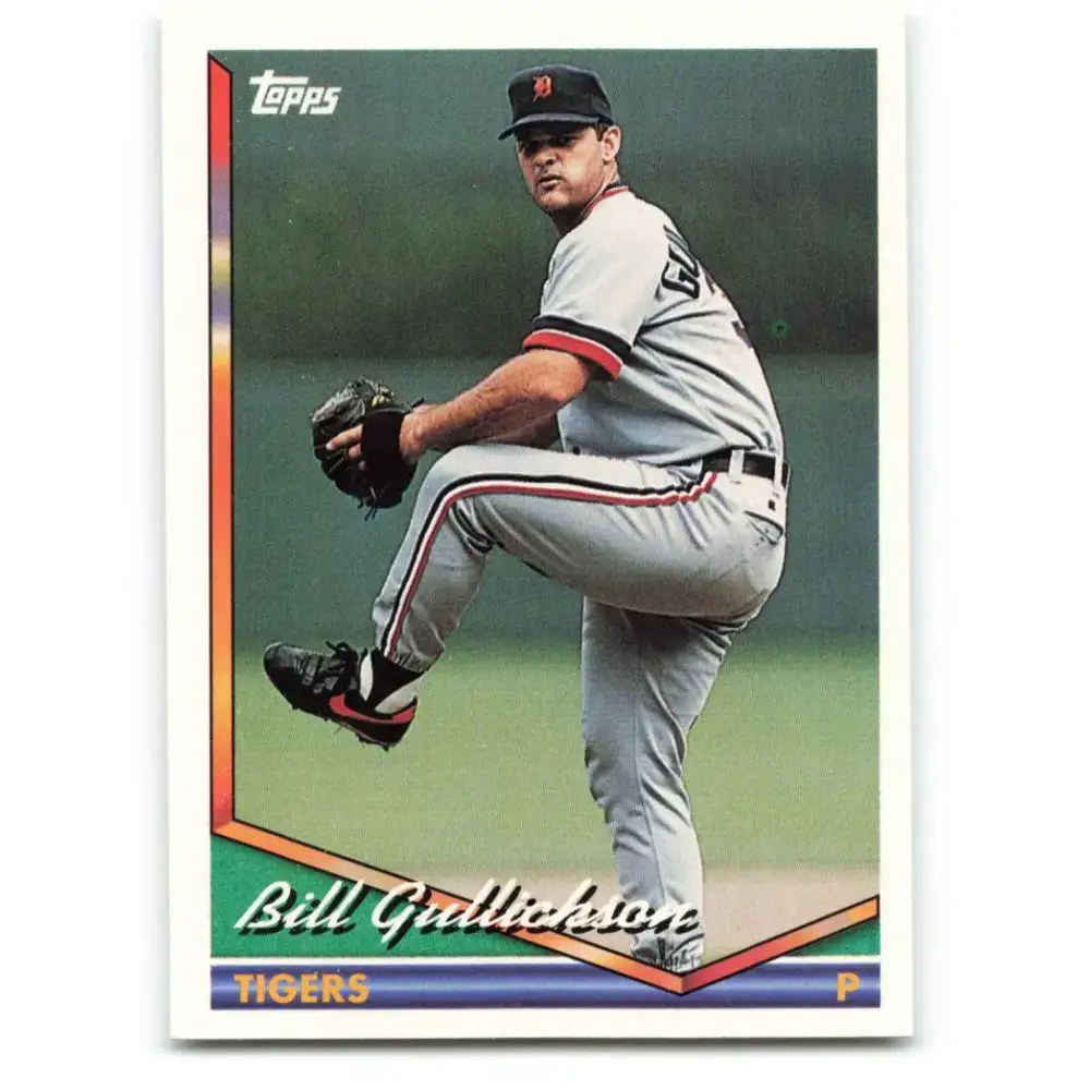 1994 Topps #654 Bill Gullickson EX Excellent Detroit Tigers Baseball Card - Baseball Card Single