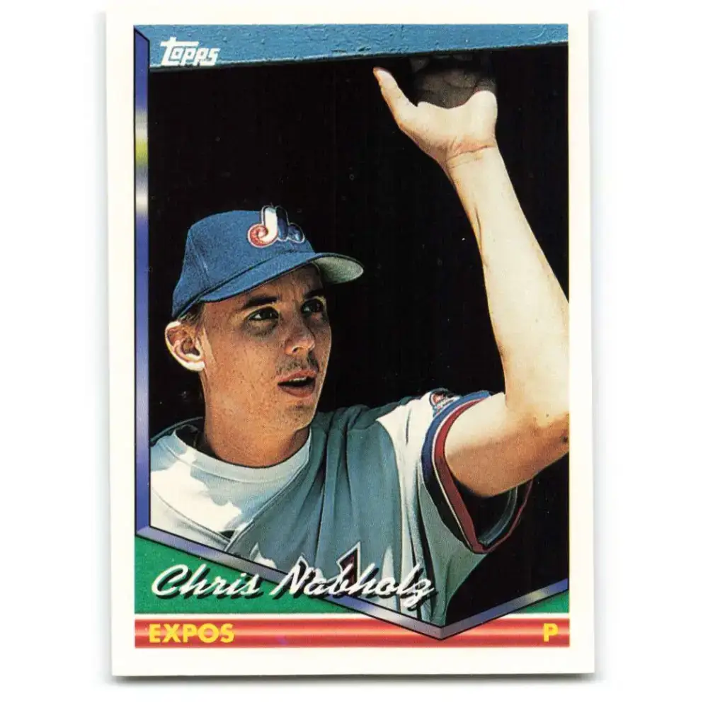 1994 Topps #656 Chris Nabholz EX Excellent Montreal Expos Baseball Card - Baseball Card Single