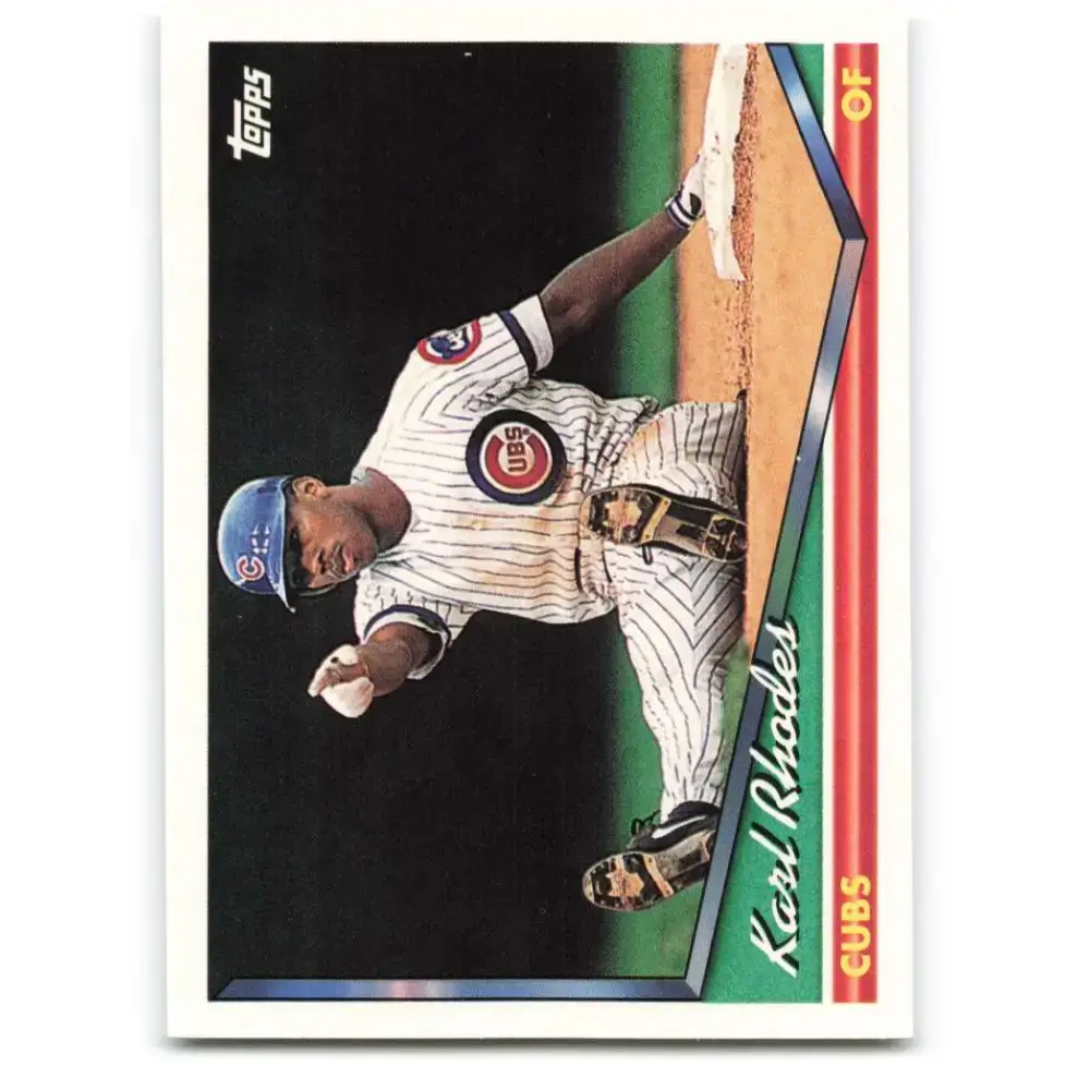 1994 Topps #657 Karl Rhodes EX Excellent Chicago Cubs Baseball Card - Baseball Card Single