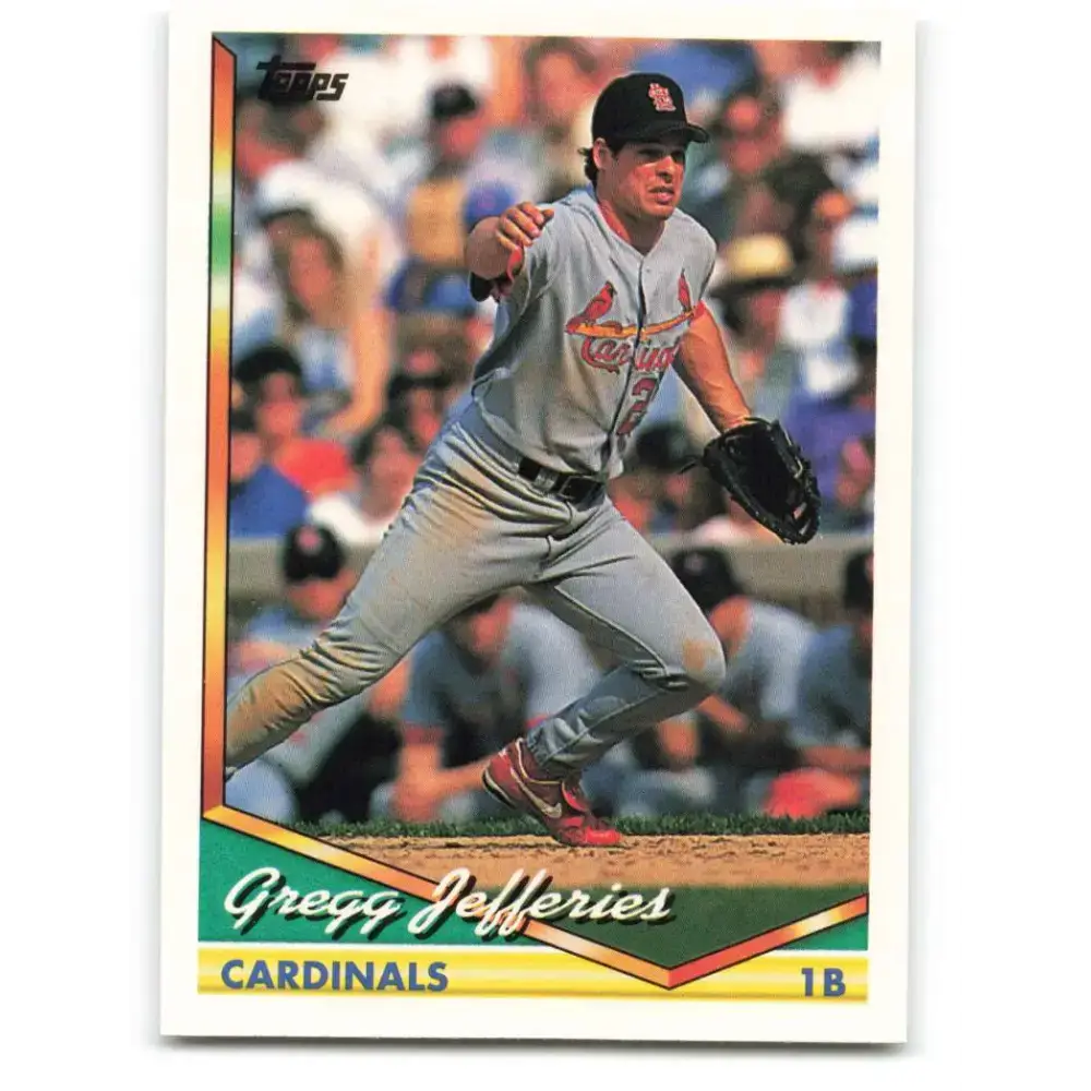 1994 Topps #660 Gregg Jefferies EX Excellent St. Louis Cardinals Baseball Card - Baseball Card Single