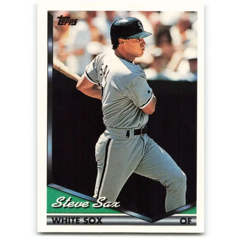 1994 Topps #662 Steve Sax EX Excellent Chicago White Sox Baseball Card - Baseball Card Single
