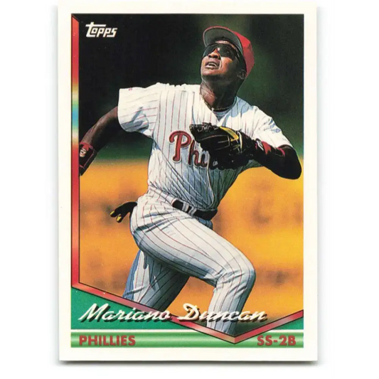 1994 Topps #663 Mariano Duncan EX Excellent Philadelphia Phillies Baseball Card