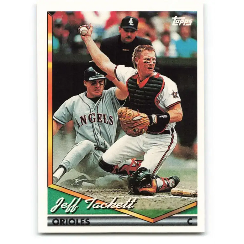 1994 Topps #664 Jeff Tackett EX Excellent Baltimore Orioles Baseball Card - Baseball Card Single