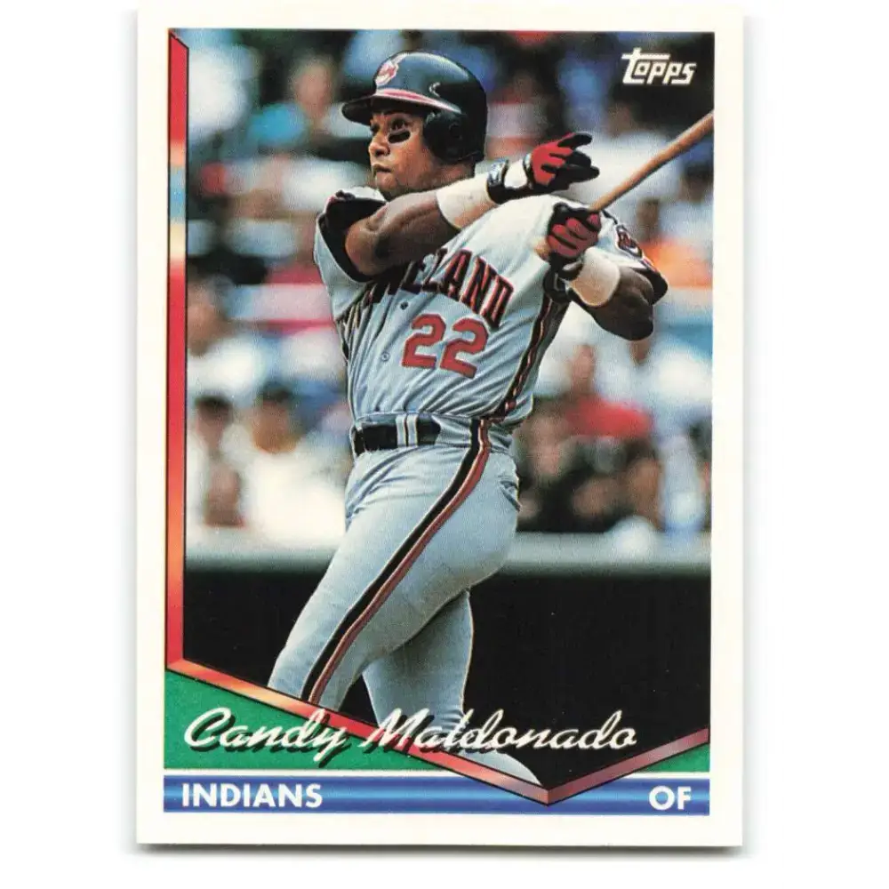 1994 Topps #667 Candy Maldonado EX Excellent Cleveland Indians Baseball Card - Baseball Card Single