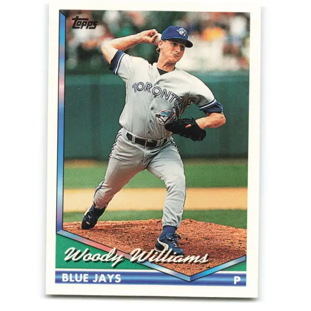 1994 Topps #668 Woody Williams EX Excellent Toronto Blue Jays Baseball Card - Baseball Card Single