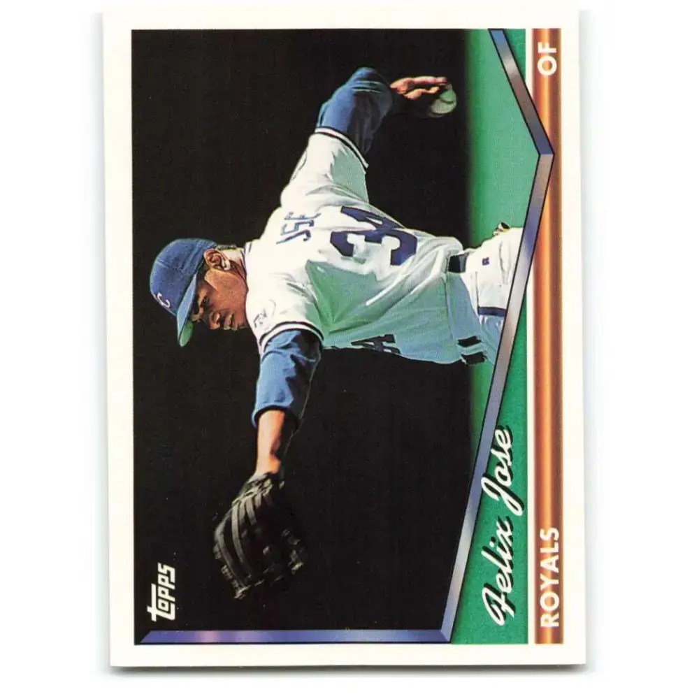 1994 Topps #672 Felix Jose EX Excellent Kansas City Royals Baseball Card - Baseball Card Single