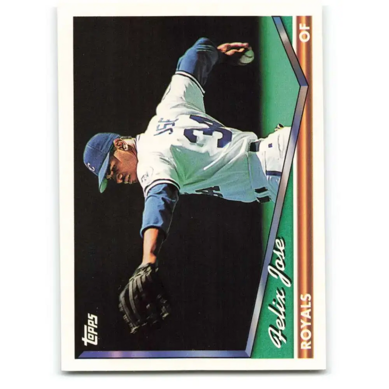 1994 Topps #672 Felix Jose EX Excellent Kansas City Royals Baseball Card - Baseball Card Single