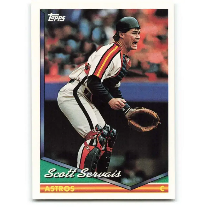 1994 Topps #674 Scott Servais EX Excellent Houston Astros Baseball Card - Baseball Card Single