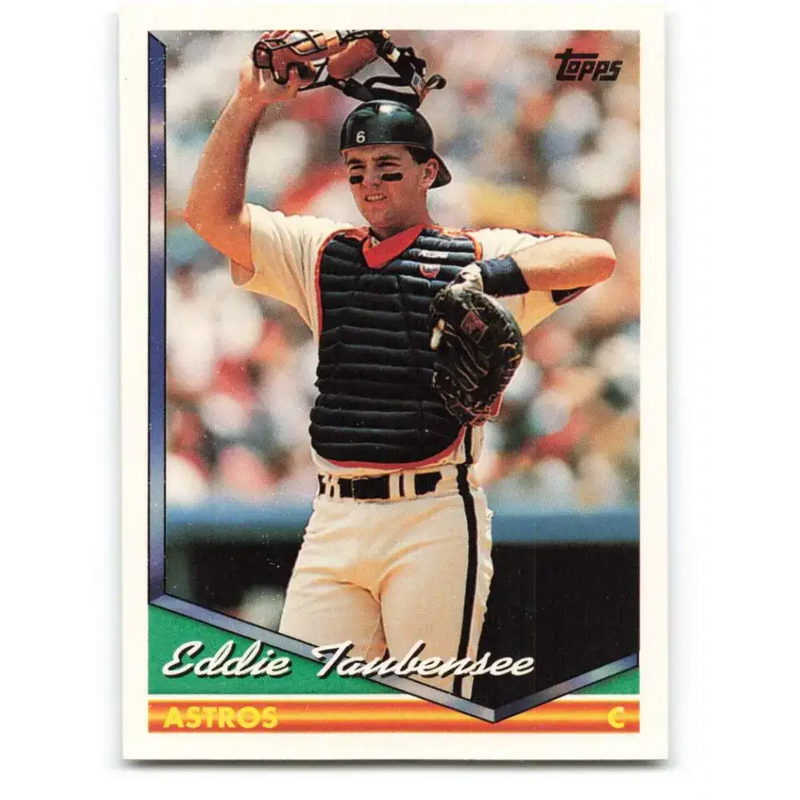 1994 Topps #68 Eddie Taubensee EX Excellent Houston Astros Baseball Card - Baseball Card Single
