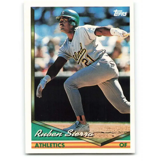 1994 Topps #680 Ruben Sierra EX Excellent Oakland Athletics Baseball Card
