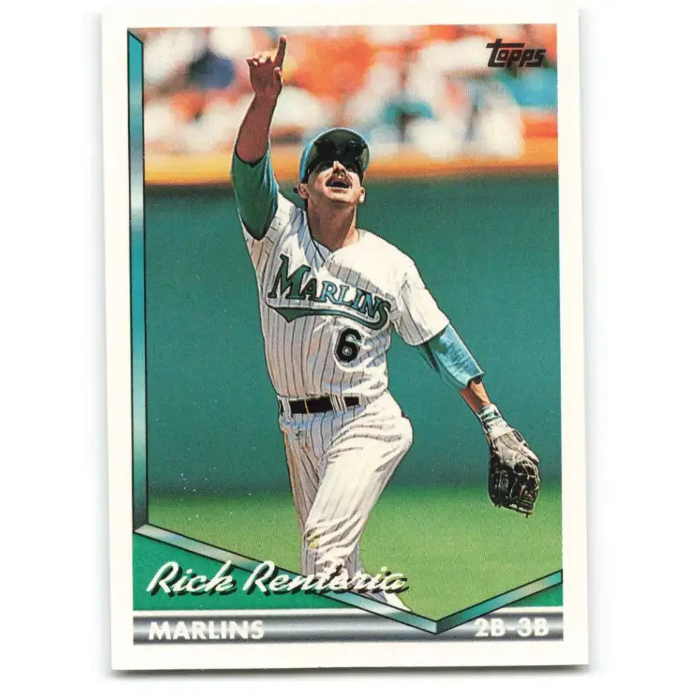 1994 Topps #681 Rick Renteria EX Excellent Florida Marlins Baseball Card - Baseball Card Single