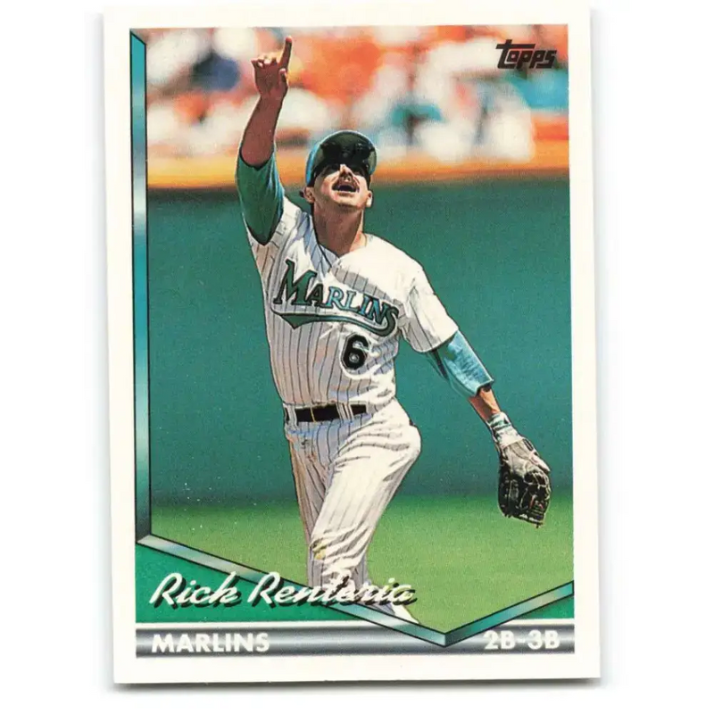 1994 Topps #681 Rick Renteria EX Excellent Florida Marlins Baseball Card - Baseball Card Single