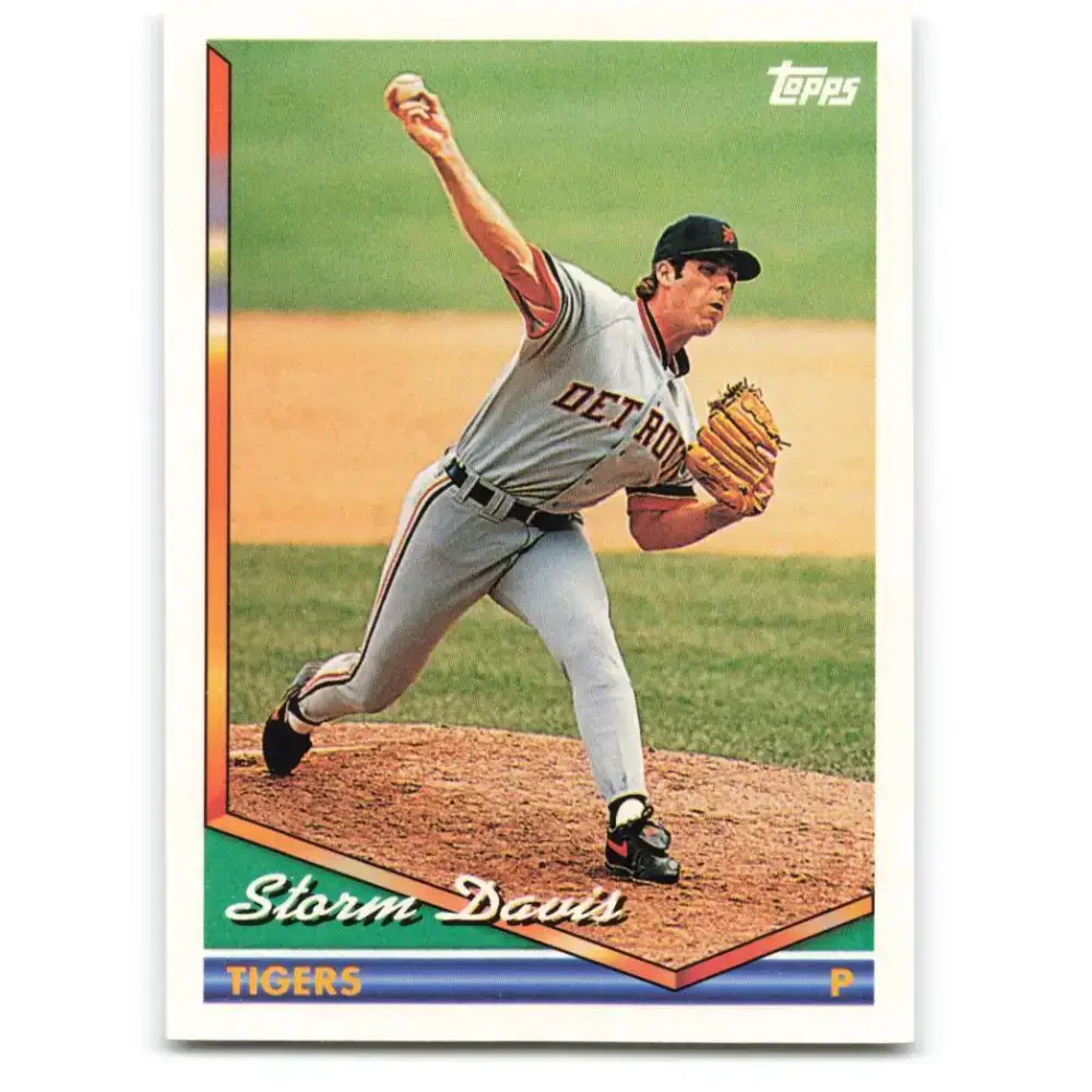1994 Topps #682 Storm Davis EX Excellent Detroit Tigers Baseball Card - Baseball Card Single