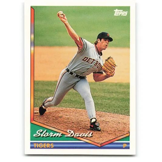 1994 Topps #682 Storm Davis EX Excellent Detroit Tigers Baseball Card