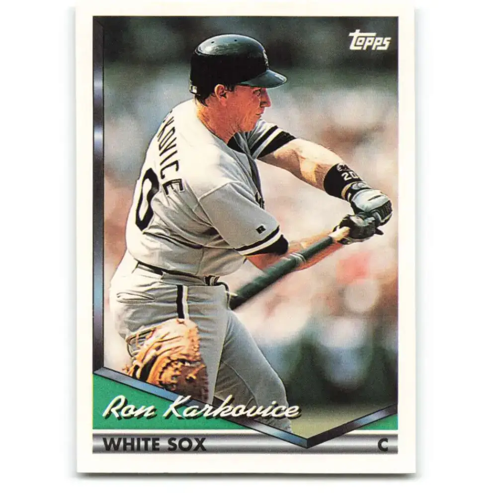 1994 Topps #684 Ron Karkovice EX Excellent Chicago White Sox Baseball Card - Baseball Card Single