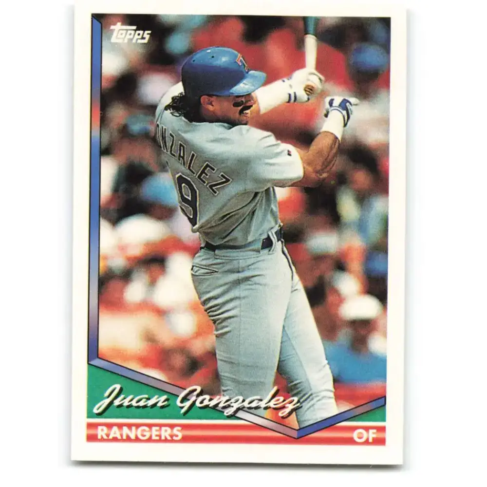 1994 Topps #685 Juan Gonzalez EX Excellent Texas Rangers Baseball Card - Baseball Card Single