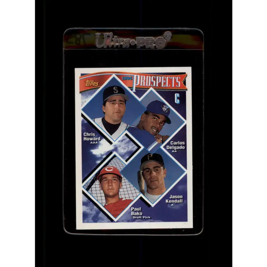1994 Topps #686 Chris Howard/Carlos Delgado/Jason Kendall/Paul Bako EX Excellent Seattle Mariners/Toronto Blue
