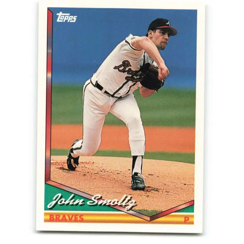 1994 Topps #687 John Smoltz EX Excellent Atlanta Braves Baseball Card - Baseball Card Single