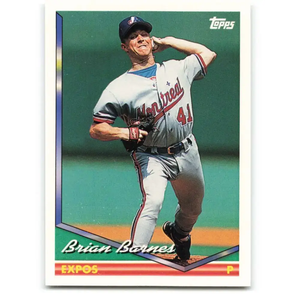1994 Topps #694 Brian Barnes EX Excellent Montreal Expos Baseball Card - Baseball Card Single