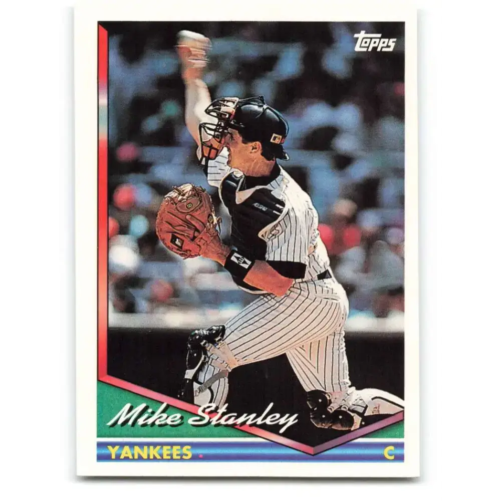 1994 Topps #695 Mike Stanley EX Excellent New York Yankees Baseball Card - Baseball Card Single
