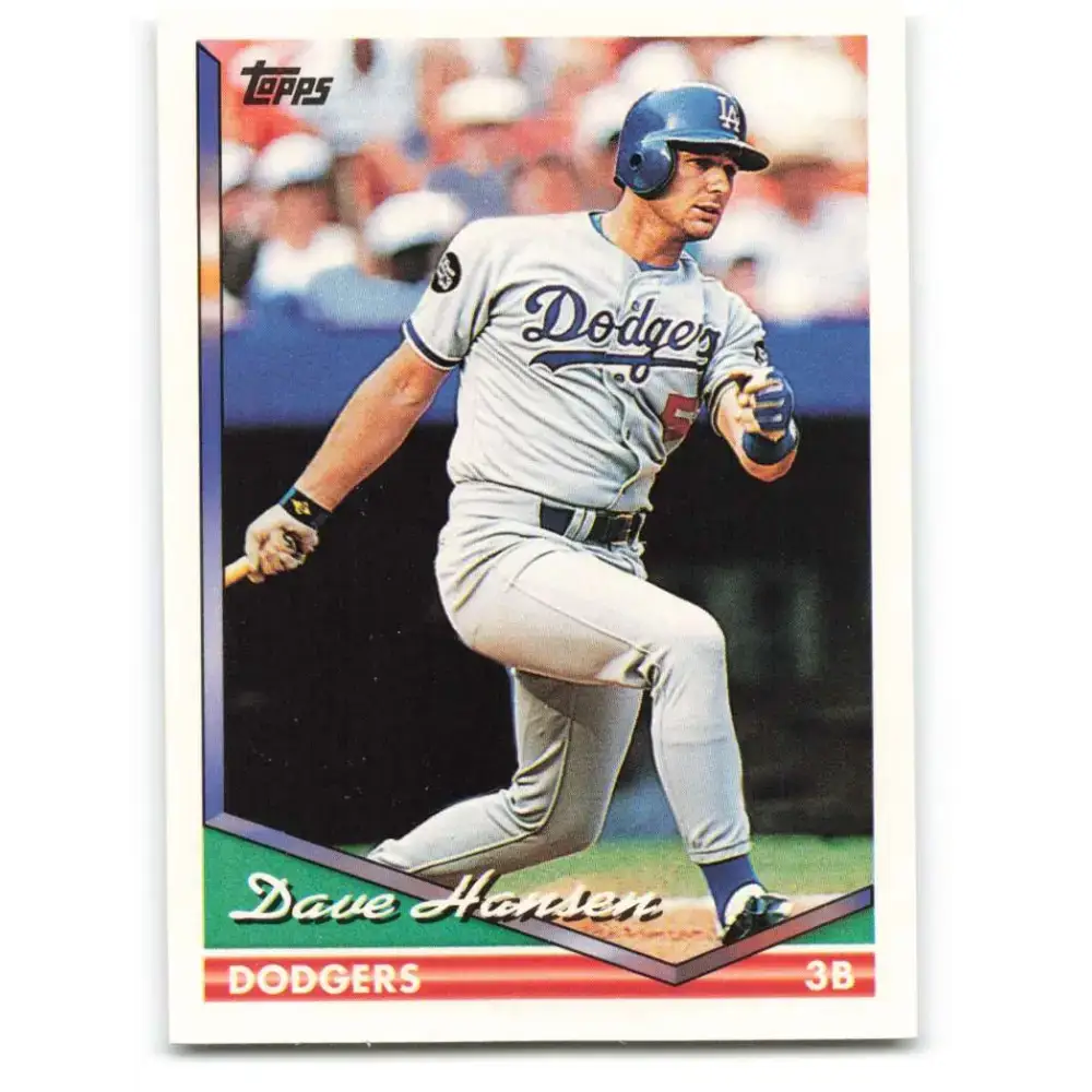1994 Topps #697 Dave Hansen EX Excellent Los Angeles Dodgers Baseball Card - Baseball Card Single