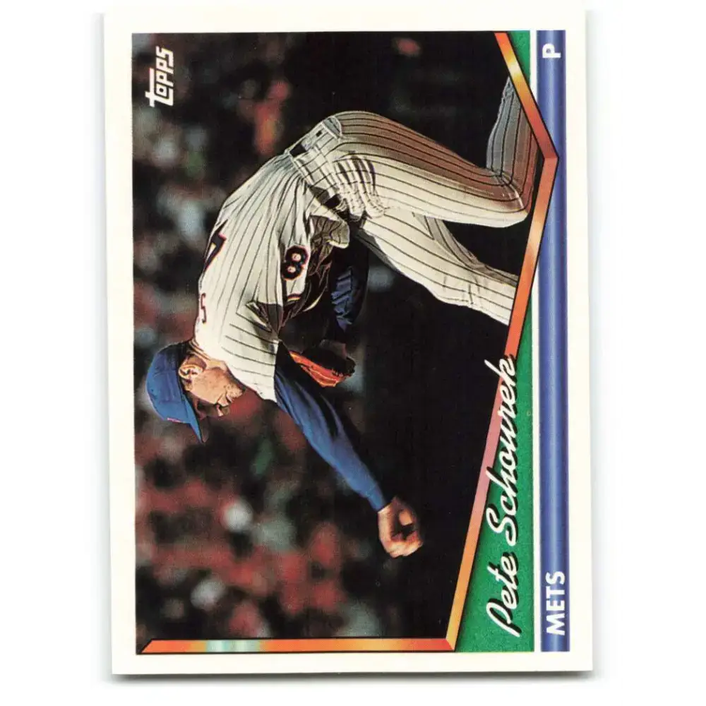 1994 Topps #699 Pete Schourek EX Excellent New York Mets Baseball Card - Baseball Card Single