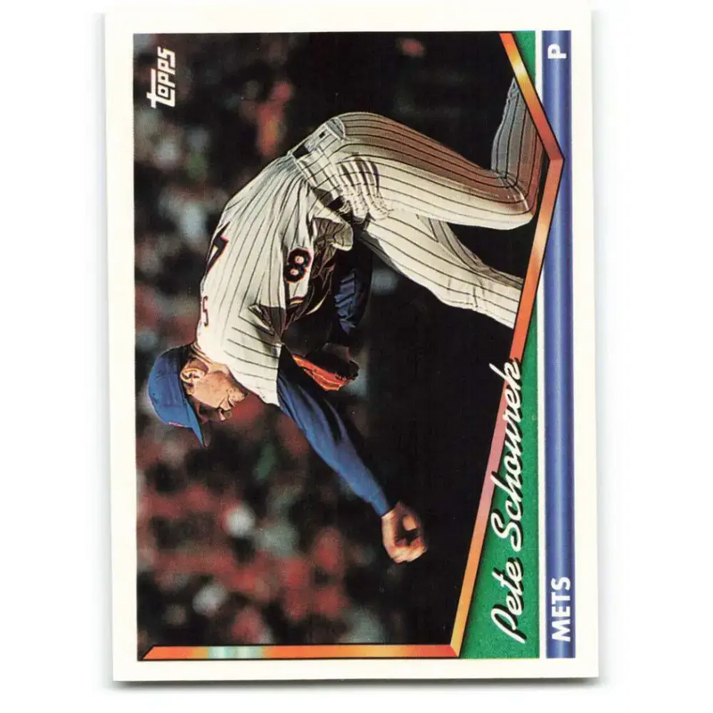 1994 Topps #699 Pete Schourek EX Excellent New York Mets Baseball Card - Baseball Card Single