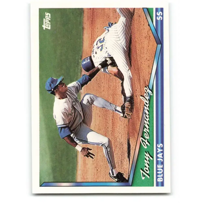 1994 Topps #702 Tony Fernandez EX Excellent Toronto Blue Jays Baseball Card - Baseball Card Single