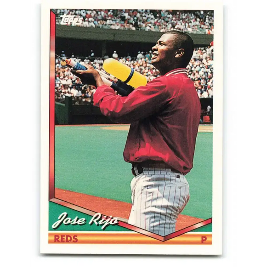1994 Topps #705 Jose Rijo EX Excellent Cincinnati Reds Baseball Card - Baseball Card Single