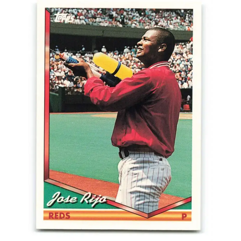 1994 Topps #705 Jose Rijo EX Excellent Cincinnati Reds Baseball Card - Baseball Card Single